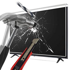 LEYF Protection d'écran TV 140 (55") – Suspendu et fixé – Protection TV anti-dommage – Film de protection pour téléviseur LCD, LED, 4K OLED et QLED HDTV - Publicité