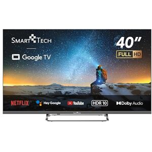 Smart Tech TV Full HD 40" (100 cm) 40FG01V, Smart TV Google TV, HDMI, USB, HEVC, Dolby Audio, HDR 10, CHROMESCAST, Google Assistant (40") [Classe énergétique E] - Publicité