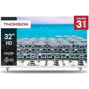 Thomson 32 Pouces (80 cm) HD LED Blanc Téléviseur – 32HD2S13W 2023 - Publicité