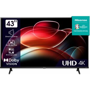 Hisense 43A6K TV 109,2 cm (43") 4K Ultra HD Smart TV Wifi Noir - Publicité