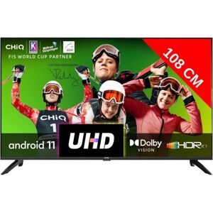 CHIQ TV LED 4K 108 cm U43GLX Android Smart TV, UHD, 4K