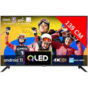 CHIQ TV LED 4K 139 cm U55QG7L - Android TV 4K, QLED - Publicité