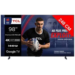 TCL TV Mini LED 4K 248 cm TV 4K QD-Mini LED 98MQLED98 144Hz Google TV