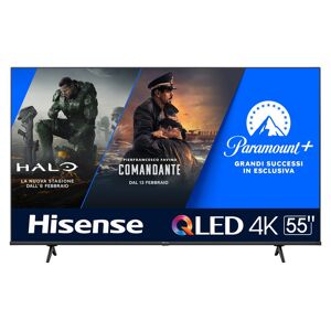 HISENSE TV QLED 4K 139 cm 55E7KQ Gris