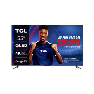 TV QLED TCL 55C645 139 cm 4K UHD Google TV Aluminium brossé Aluminium brossé - Publicité