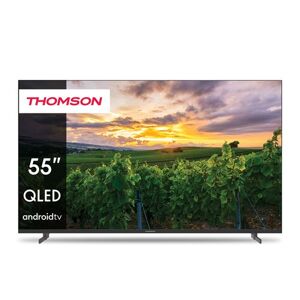 TV QLED Thomson 55QA2S13 139 cm 4K UHD Android TV Gris Foncé Gris Foncé - Publicité