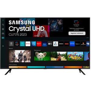 TV LED Samsung Crystal 85CU7175U 216 cm 4K UHD Smart TV Noir Noir - Publicité