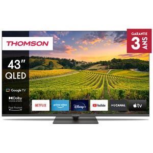 TV QLED Thomson 43QG5C14 109 cm 4K UHD 2024 Gris foncé Gris foncé - Publicité