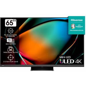 TV QLED Mini LED Hisense 65U8KQ 165 cm 4K UHD Smart TV Gris anthracite Gris anthracite - Publicité