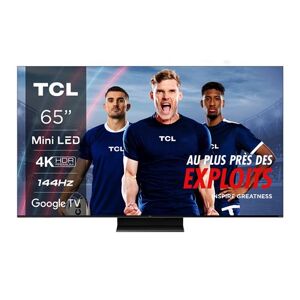 TV QLED Mini LED TCL 65C805 165 cm 4K UHD Google TV Aluminium brossé Aluminium brossé - Publicité