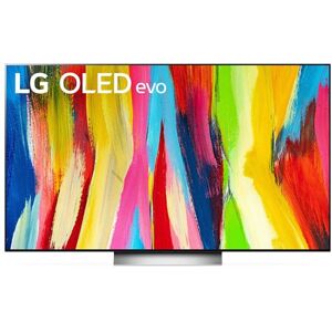 TV LG OLED77C2 195 cm 4K UHD Smart TV Blanc Gris Gris clair - Publicité