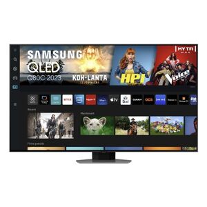 TV QLED Samsung TQ98Q80C 249 cm 4K UHD Smart TV Gris Gris - Publicité