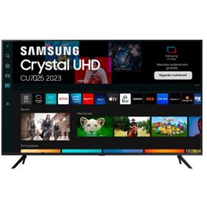 TV Samsung Crystal 50CU7025 125 cm 4K UHD Smart TV Noir Noir - Publicité