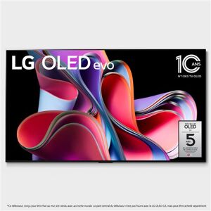 TV OLED Evo LG OLED77G3 195 cm 4K UHD Smart TV Noir et Argent Noir / Argent - Publicité