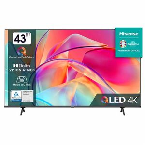 TV QLED Hisense 43E79KQ 108 cm 4K UHD Smart TV Noir Noir - Publicité