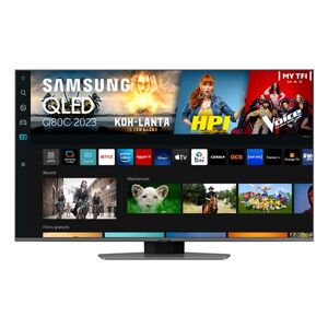TV Samsung QLED TQ75Q80C 190 cm 4K UHD Smart TV Argent carbone Argent carbone - Publicité