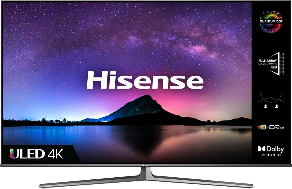 HISENSE 55U8GQTUK 55" Smart 4K Ultra HD HDR QLED TV with Alexa &amp; Google Assistant