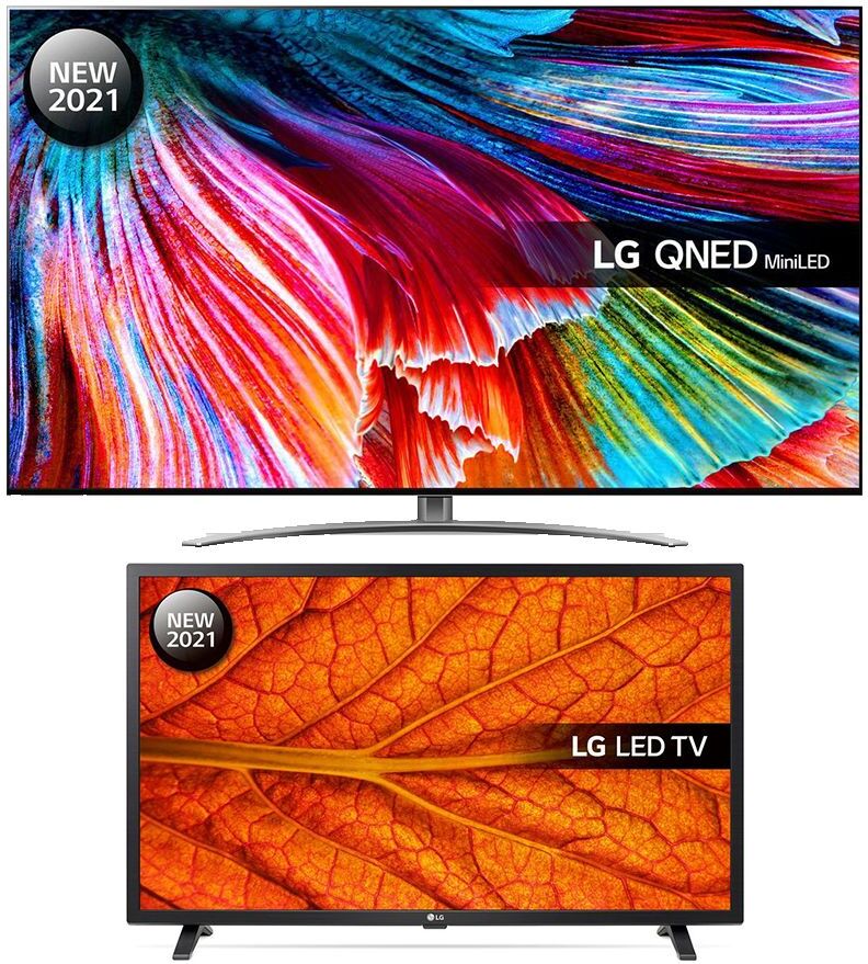 LG 75QNED996PB 75" Smart 8K Ultra HD HDR QNED TV &amp; 32LM637BPLA 32" Smart HD Ready HDR LED TV Bundle