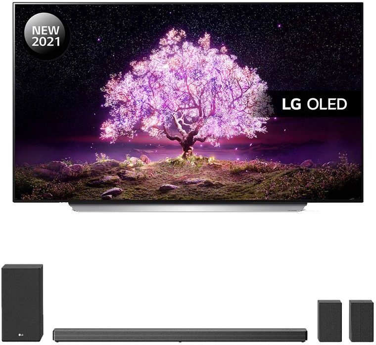 LG OLED65C14LB 65" Smart 4K Ultra HD HDR OLED TV &amp; Wireless Sound Bar Bundle