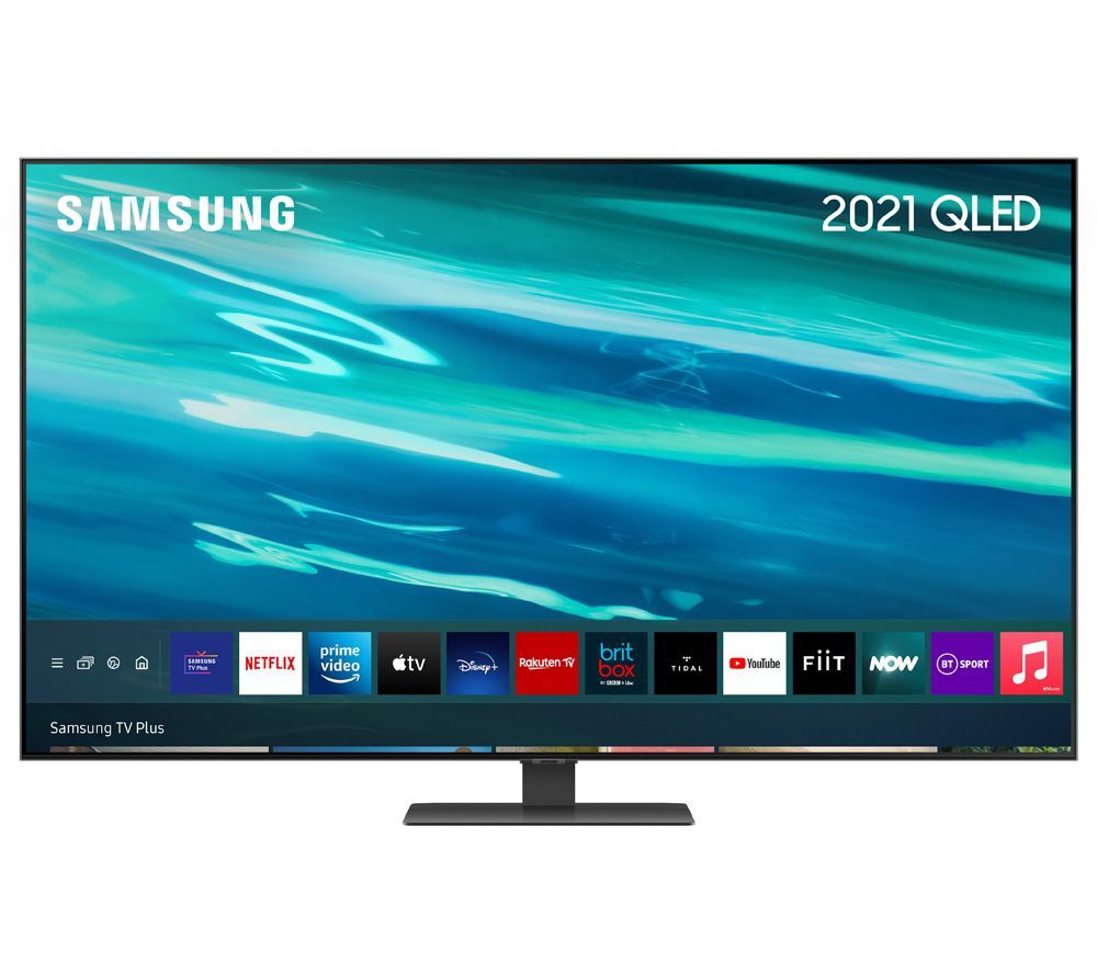 SAMSUNG QE55Q80AATXXU 55" Smart 4K Ultra HD HDR QLED TV with Bixby, Alexa &amp; Google Assistant