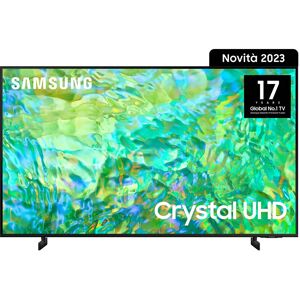 Samsung Series 8 TV UE75CU8070UXZT Crystal UHD 4K, Smart TV 75 Processore Crystal 4K, Adaptive Sound, Black 2023