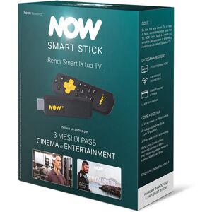 NOW Smart Stick con inclusi i primi 3 mesi a scelta tra Pass Cinema oppure Entertainment di NOW