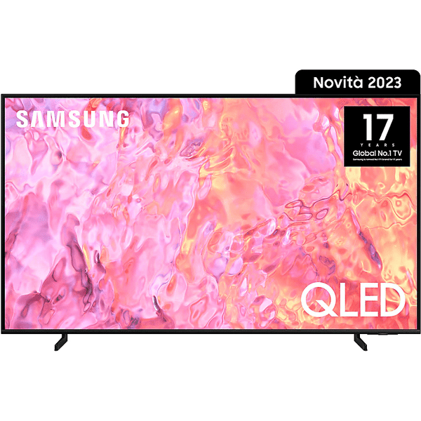 samsung qe65q60cauxzt tv qled, 65 pollici, qled 4k