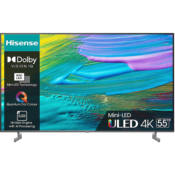 hisense 55u6kq tv mini led, 55 pollici