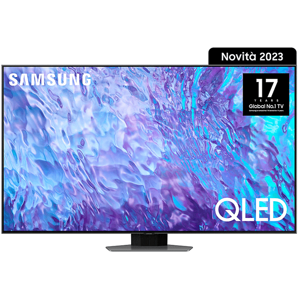 samsung qe50q80catxzt tv qled, 50 pollici, uhd 4k