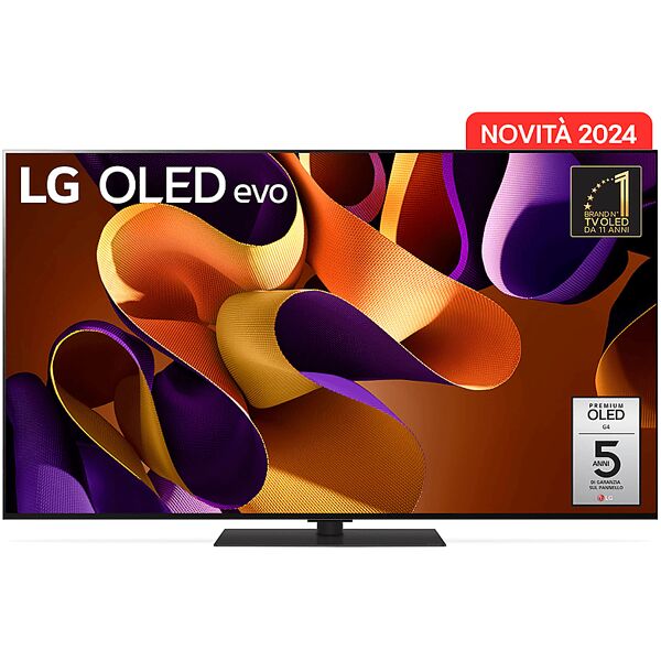 lg oled evo g4s oled65g46ls tv oled, 65 pollici, 4k