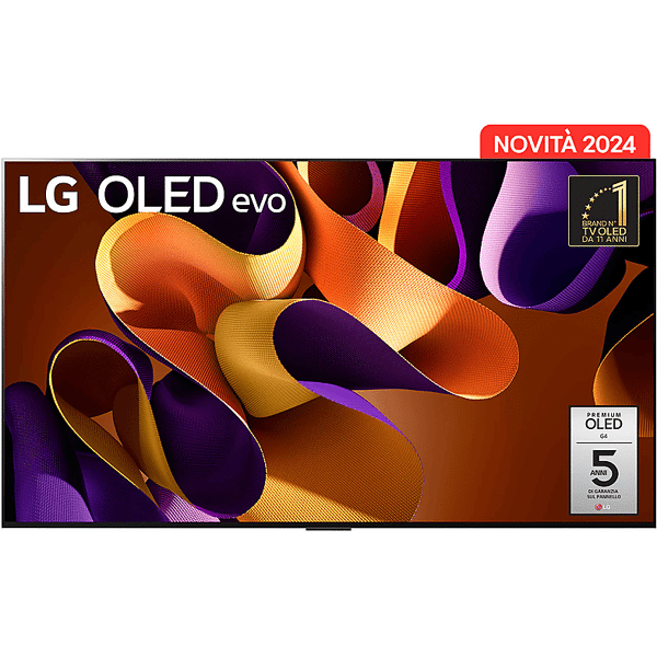 lg oled evo g4 oled83g45lw tv oled, 83 pollici, 4k