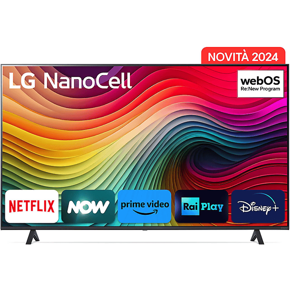 lg nanocell 50nano82t6b tv led, 50 pollici, uhd 4k