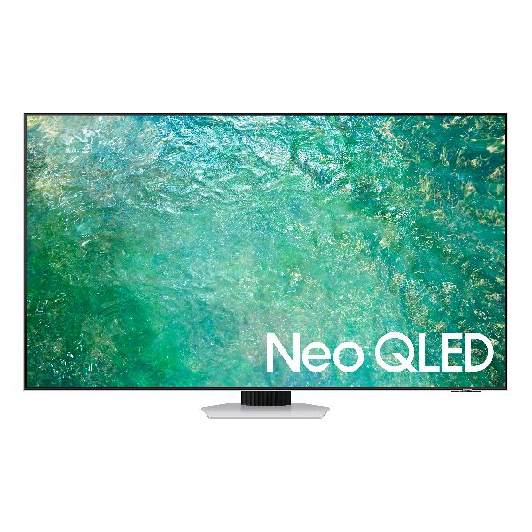 samsung qe65qn85catxzt  series 8 tv qe65qn85catxzt neo qled 4k, smart tv 65 processore neural quantum 4k, dolby atmos e ots, bright silver 202