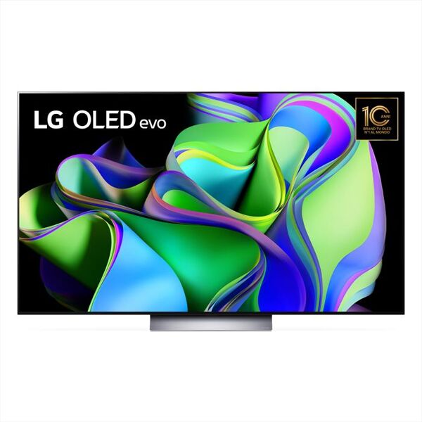 lg smart tv oled uhd 4k 65 oled65c34la-argento