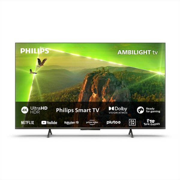 philips ambilight smart tv led uhd 4k 43 43pus8118/12-antracite