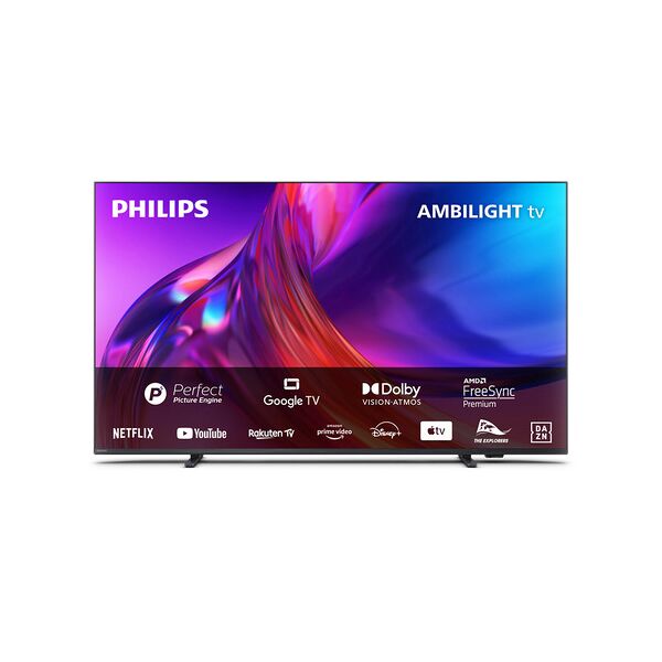 philips ambilight tv the one 8518 43“ 4k uhd dolby vision e dolby atmo