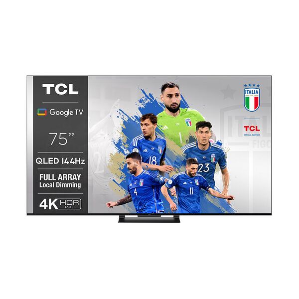 tcl c74 series serie c74 smart tv qled 4k 75'' 75c749, 144hz, local dim