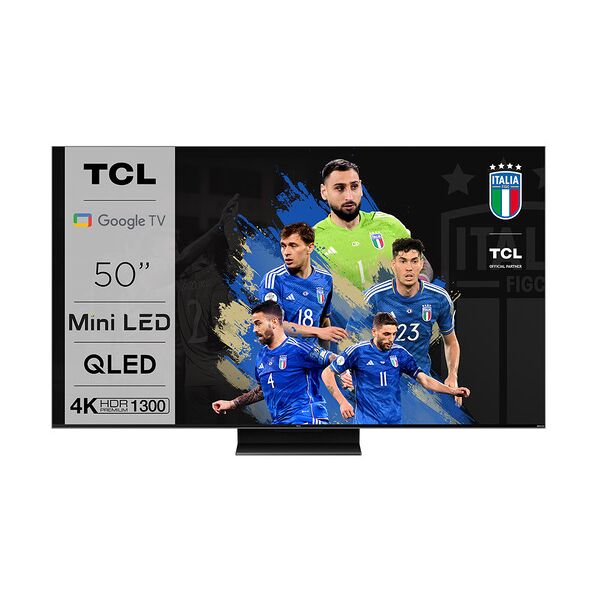 tcl c80 series tv mini led 4k 50'' 50c809 144hz onkyo google tv