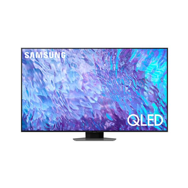 samsung series 8 tv qe55q80catxzt qled 4k, smart tv 55'' processore neu