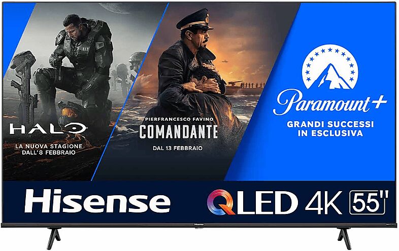 Hisense 55E7KQ TV QLED, 55 pollici, QLED 4K