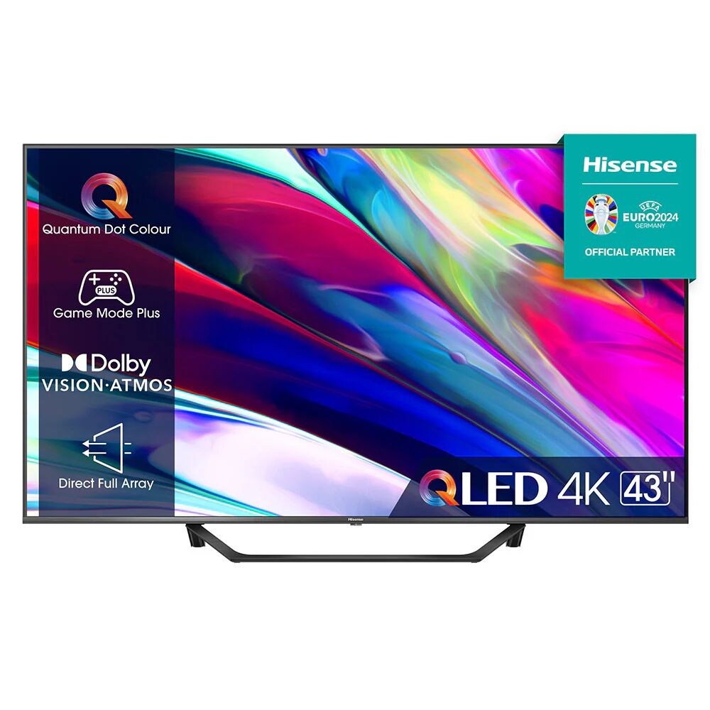 Hisense 43A7KQ TV 109,2 cm (43) 4K Ultra HD Smart TV Wi-Fi Nero 275 cd/m²