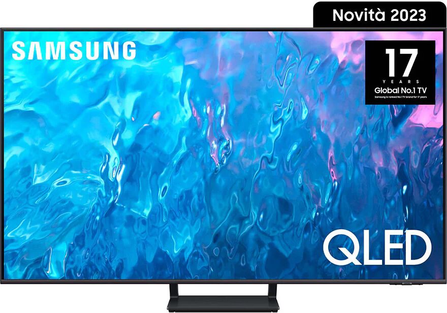 Samsung Series 7 TV QE75Q70CATXZT QLED 4K, Smart TV 75 Processore Quantum 4K, OTS Lite, Titan Gray 2023