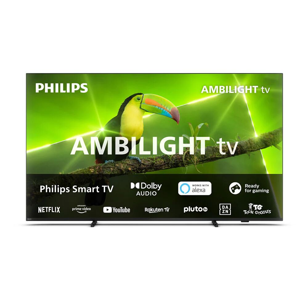 Philips Ambilight TV 8008 75 4K Ultra HD HDR e Dolby Atmos Smart TV