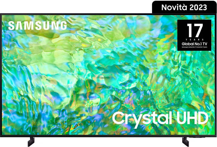 Samsung Series 8 TV UE65CU8070UXZT Crystal UHD 4K, Smart TV 65 Processore Crystal 4K, Adaptive Sound, Black 2023