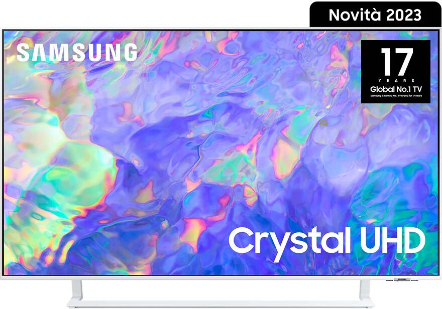 Samsung Series 8 TV UE50CU8580UXZT Crystal UHD 4K, Smart TV 50 Dynamic Crystal color, OTS Lite, White 2023