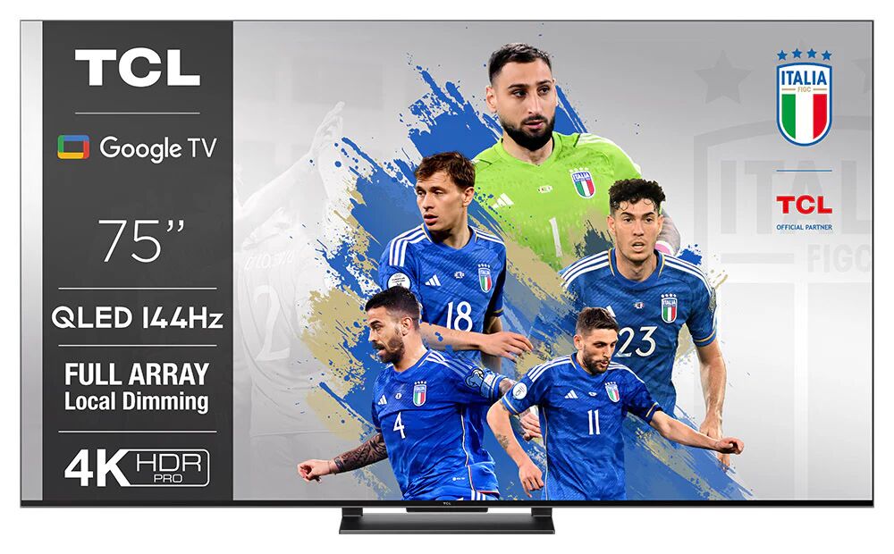 TCL C74 Series 75C749 TV 190,5 cm (75) 4K Ultra HD Smart TV Wi-Fi Alluminio 1000 cd/m²