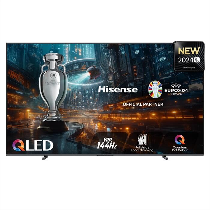 Hisense Smart Tv Q-led Uhd 4k 100" 100e7nq Pro-nero