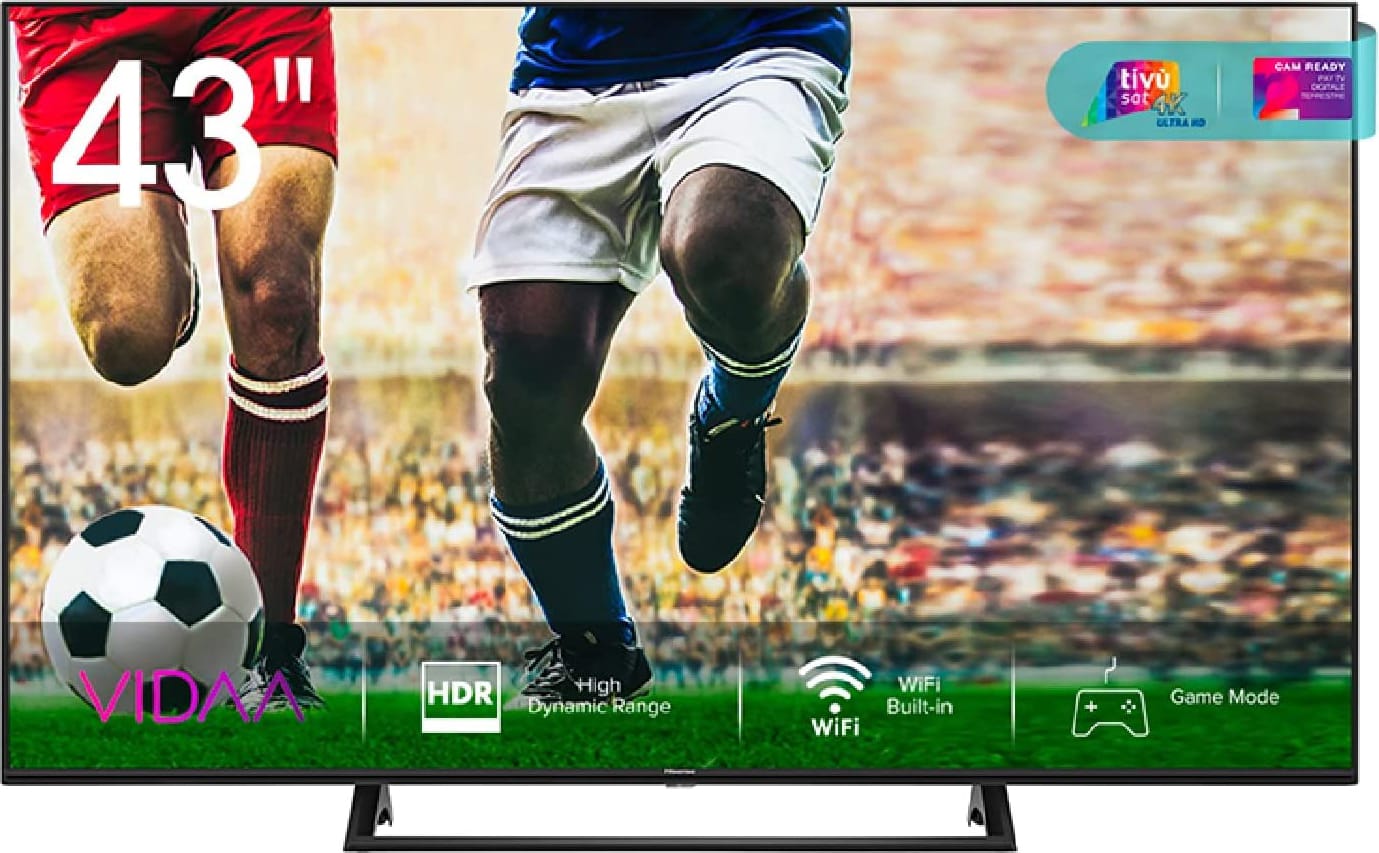 Hisense 43ae7230f Smart Tv 43 Pollici 4k Ultra Hd Display Led Televisore Vidaa U Wifi Lan - 43ae7230f