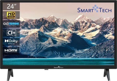 smart tech 24hn10t2 Tv 24 Pollici Hd Ready Televisore Led Dvb-T2 / S2 Hdmi Audio Dolby - 24hn10t2