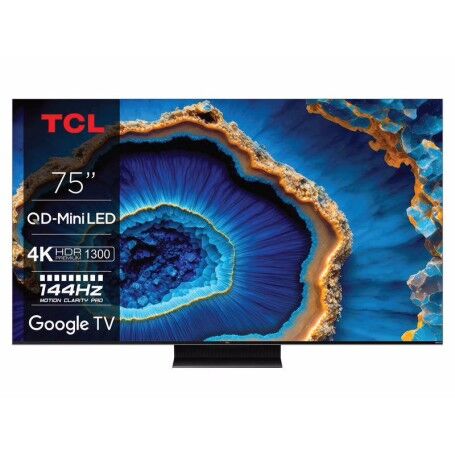 TCL SMART TV 75" QLED MINI LED ULTRA HD 4K GOOGLE TV AUDIO ONKYO NERO (75C804)